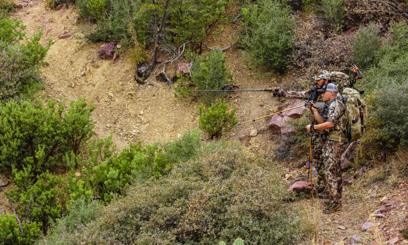 Josh of Dialed in Hunter on an archery spring bear hunt