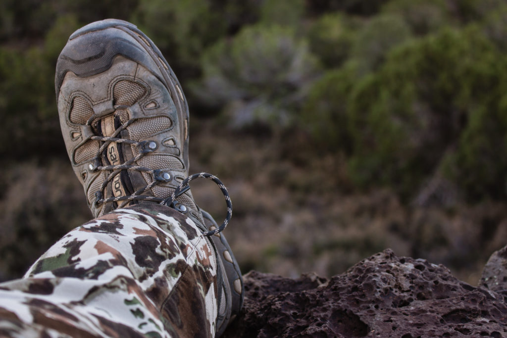 Salomon Quest 4d2 Backpacking boot on a scouting trip for bears in Arizona