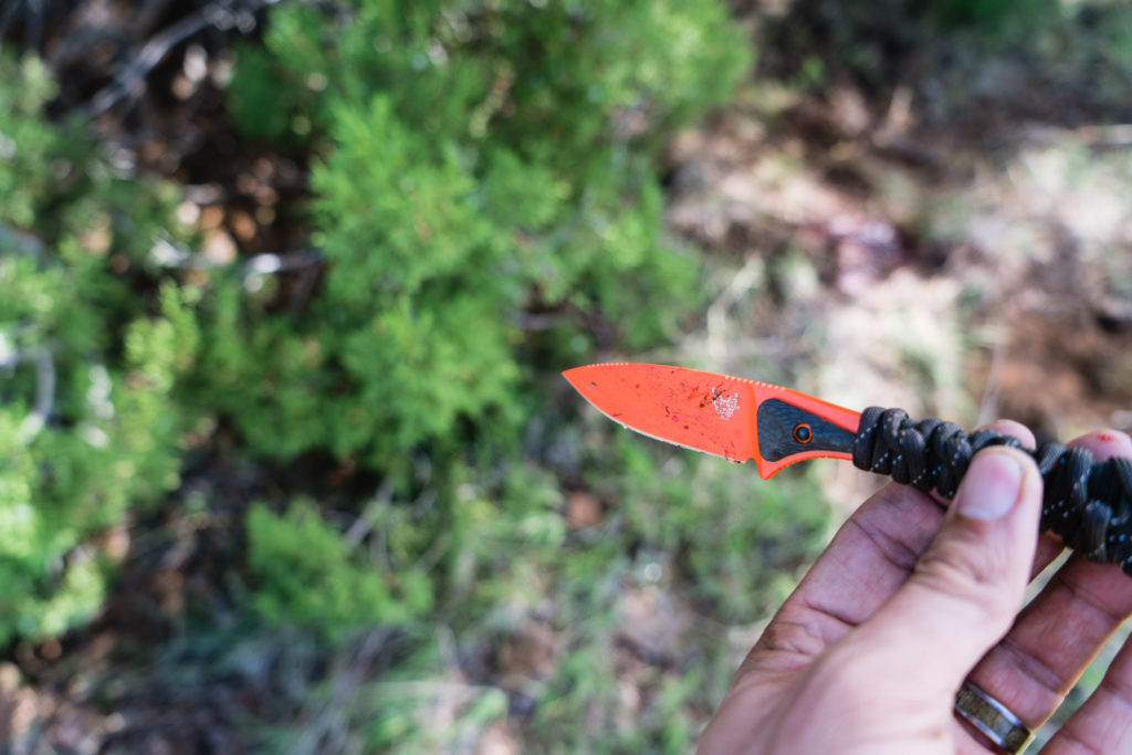 Benchmade Altitude Knife on Josh from Dialed in Hunter's Coues Deer Hunt in Arizona