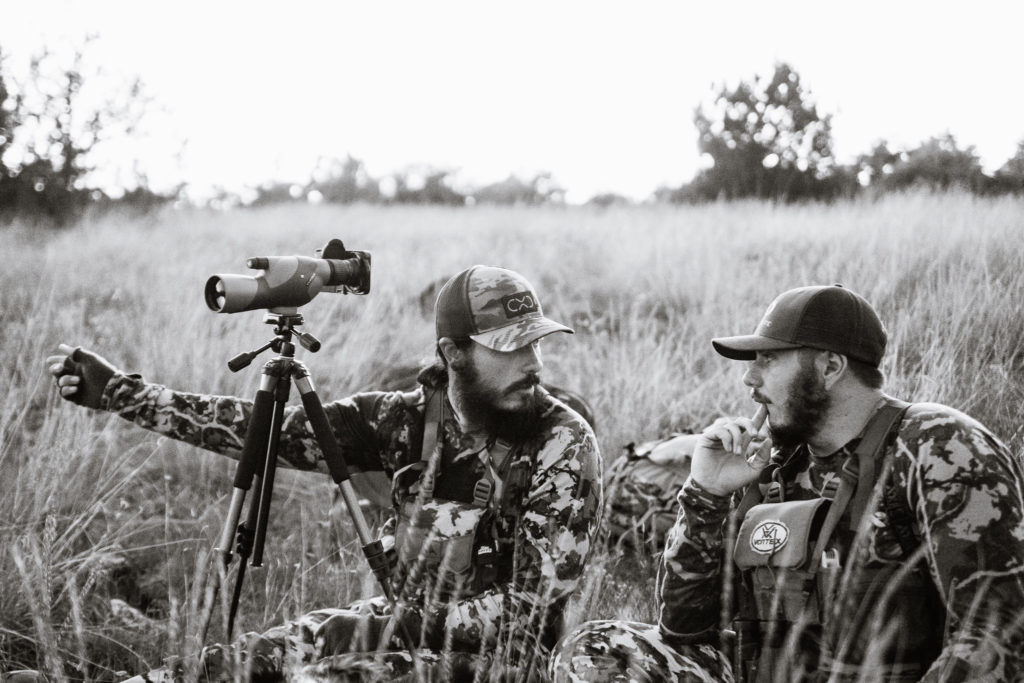 Josh from Dialed in Hunter making a plan with his brother Jake