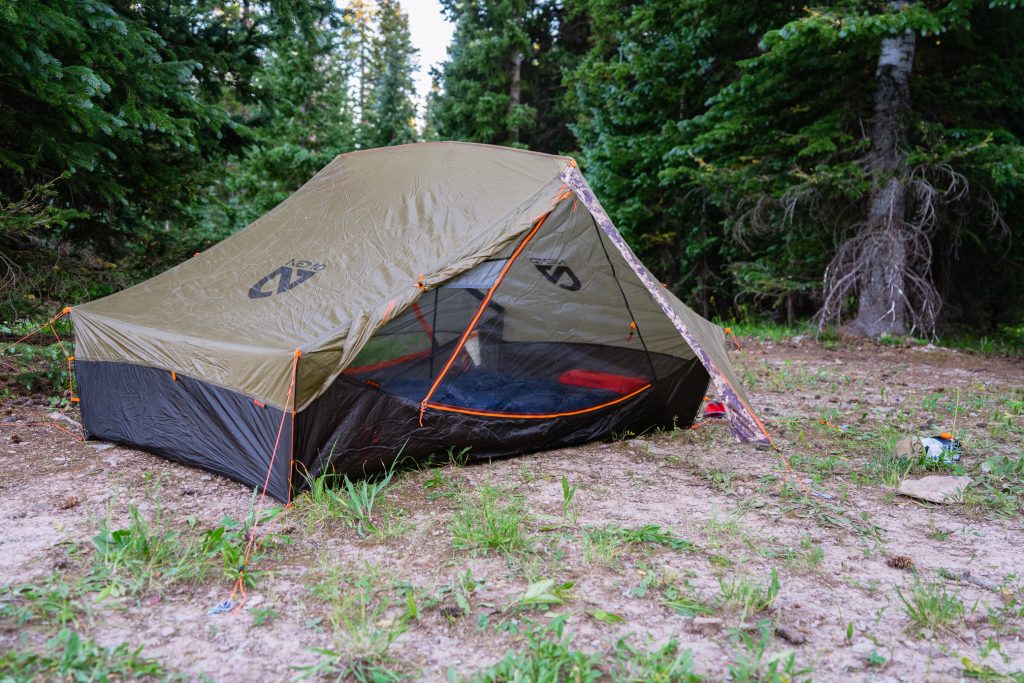 Nemo x First Lite Recurve 2p Tent all set up in Colorado