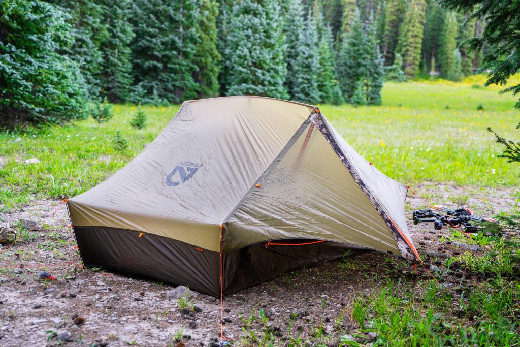 Nemo x First Lite Recurve 2p tent in the backcountry of Colorado