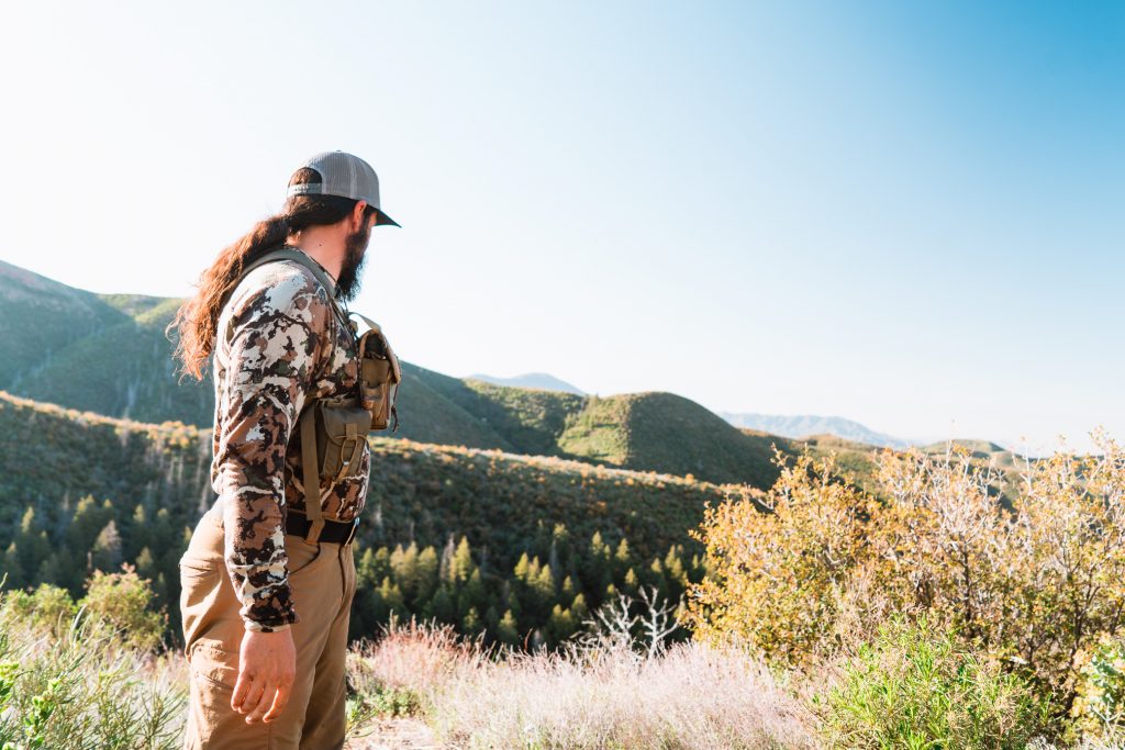 Josh from Dialed in Hunter scouting for a spring bear hunting in Arizona
