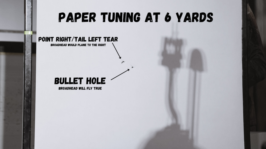 paper tuning with a compound bow and arrow
