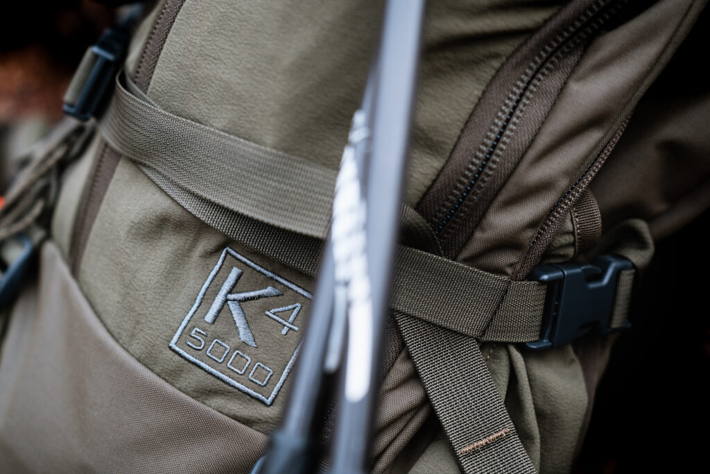 K4 logo of Exo Mountain Gear Backpack