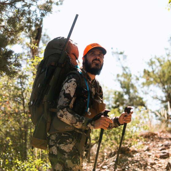 Josh Kirchner from Dialed in Hunter on a backpack hunt in Arizona for black bears