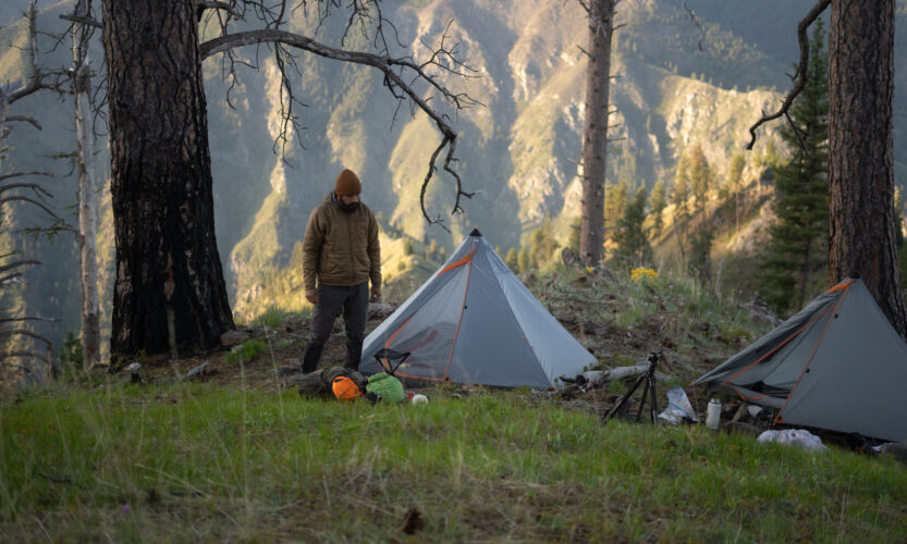 Josh Kirchner on a bear hunt during the hunting film Heart
