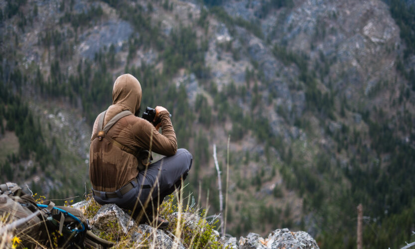 Josh Kirchner from Dialed in Hunter backpack hunting for black bears