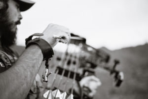 Josh from Dialed In Hunter at the Archery Range getting ready for bowhunting season.