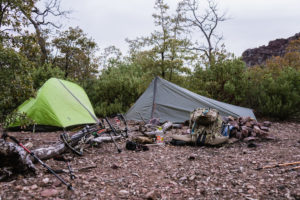 Spring bear camp all set up in Arizona