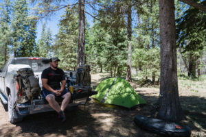 Josh's brother Jake hanging out in bear camp