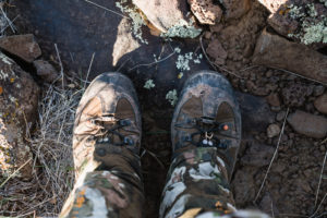 Crispi Wyomings on an archery deer hunt in Arizona