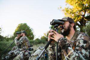 Josh from Dialed in Hunter and his brother Jake glassing for elk in Arizona