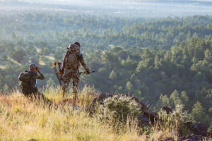 Josh from Dialed in Hunter and his Dad on Josh's archery elk hunt in Arizona