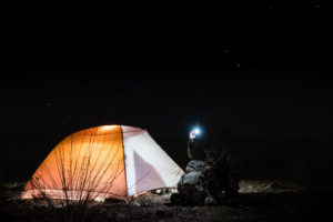 Josh from Dialed in Hunter on a backcountry archery deer hunt in Arizona