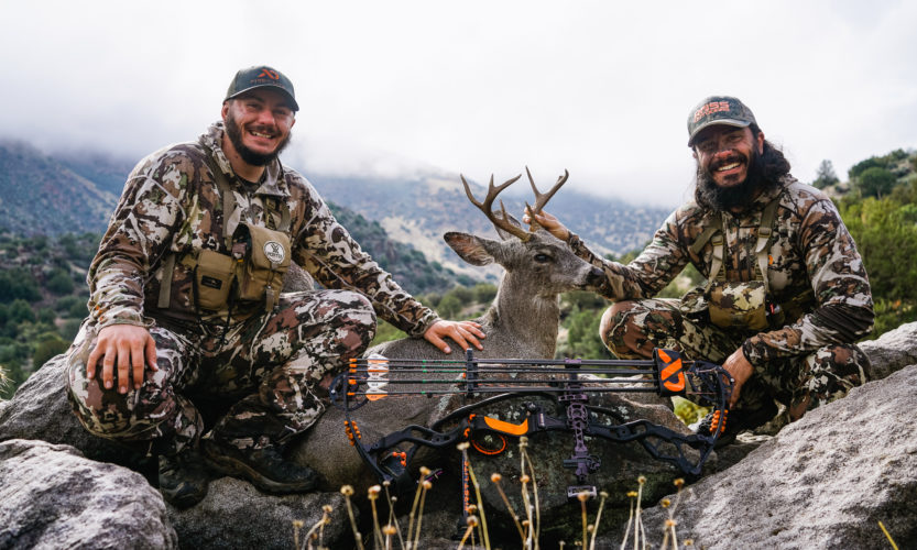 Josh from dialed in hunter and his brother Jake with Josh's 2019 archery coues buck in arizona