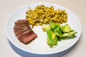 Josh from dialed in hunter made a keto breakfast