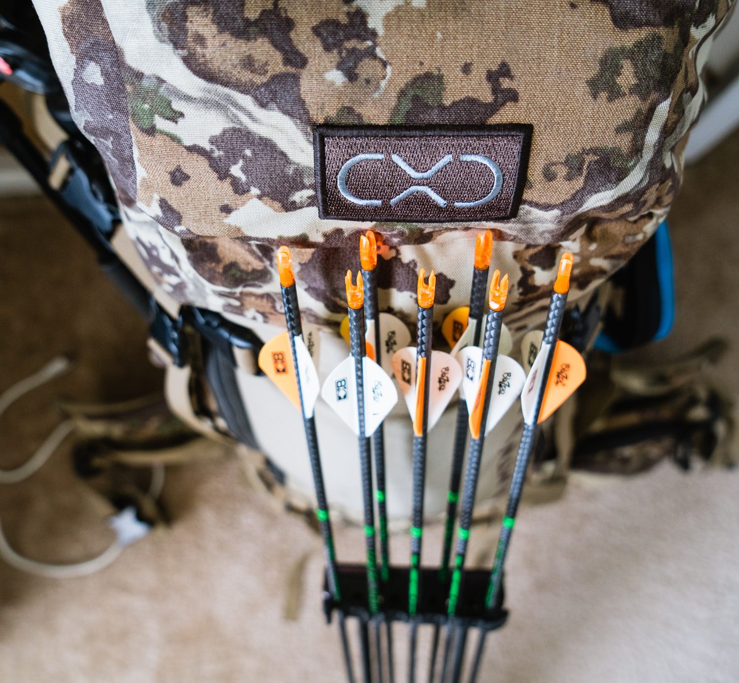 Exo Mountain Gear Pack loaded up for a backcountry hunt