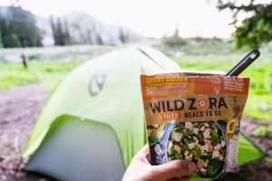 Paleo Diet Wild Zora meal in the backcountry of Utah