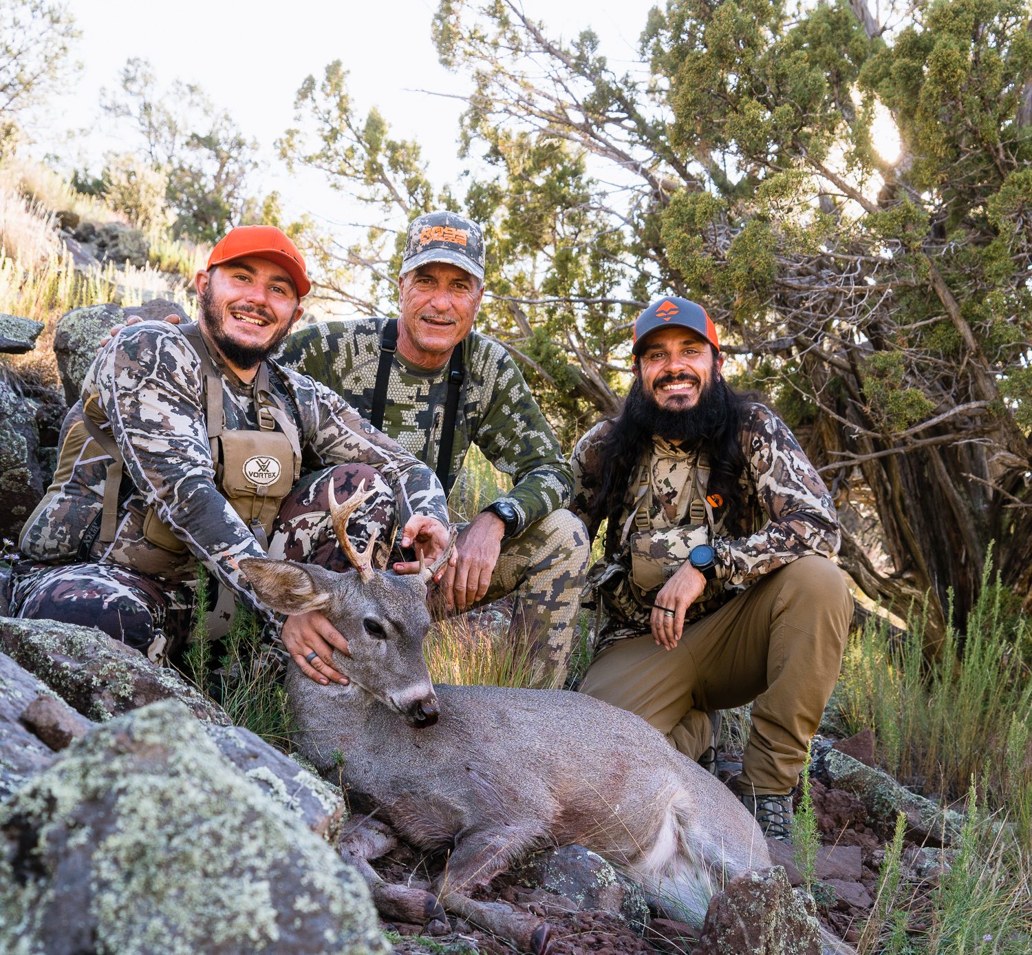 Josh's brother Jake and their Dad with Jake's first deer on a hunt in Arizona