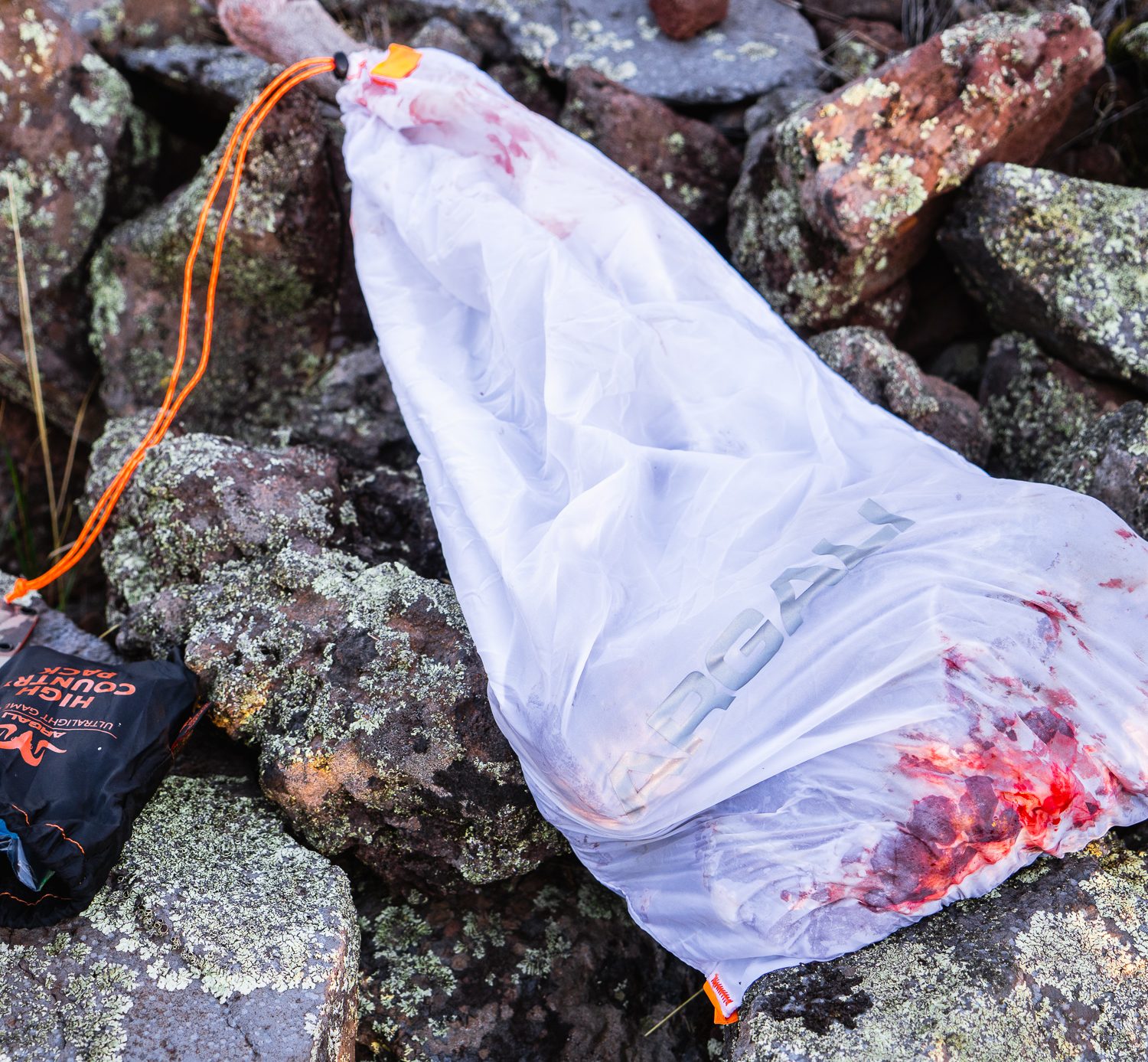 Argali Game Bag after a successful coues deer hunt
