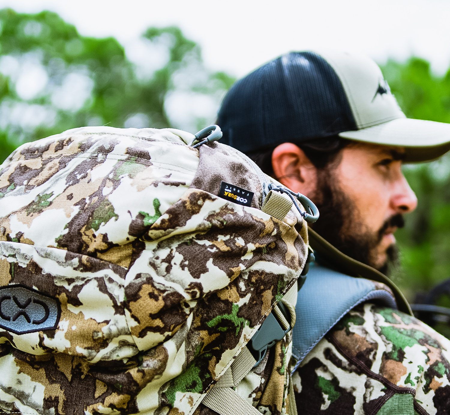 Josh from Dialed in Hunter using the K3 Exo mountain gear backpack