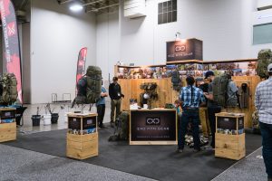 Exo Mountain Gear booth from the Western Hunting and Conservation Expo in Salt Lake City, Utah