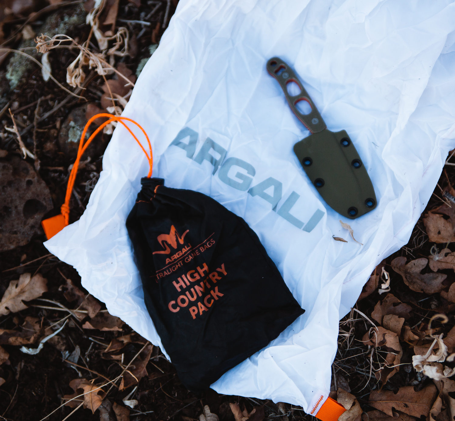 Argali High Country Game Bag and Argali Serac Knife