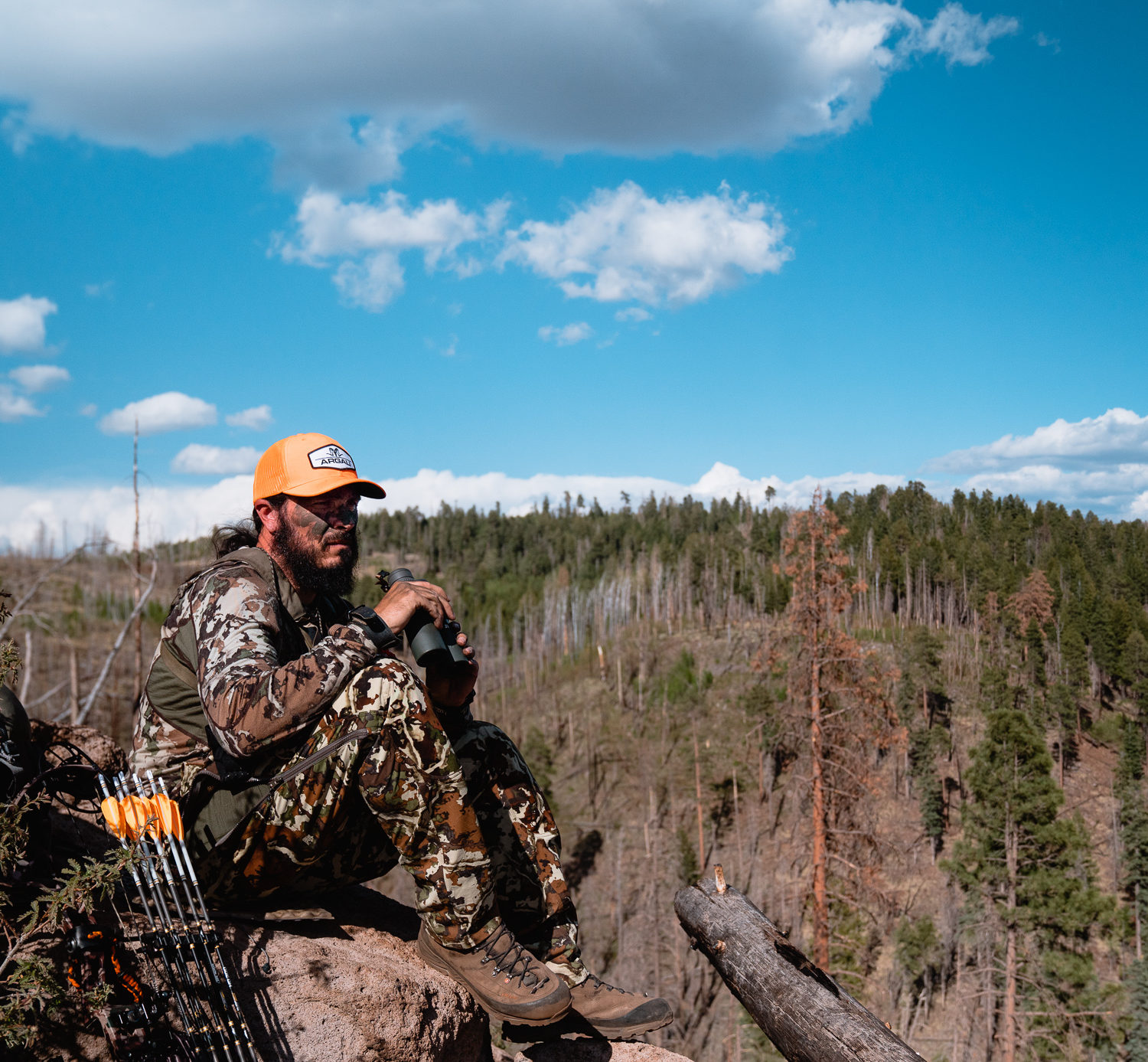 Josh Kirchner from Dialed in Hunter glassing for spring bears in Arizona