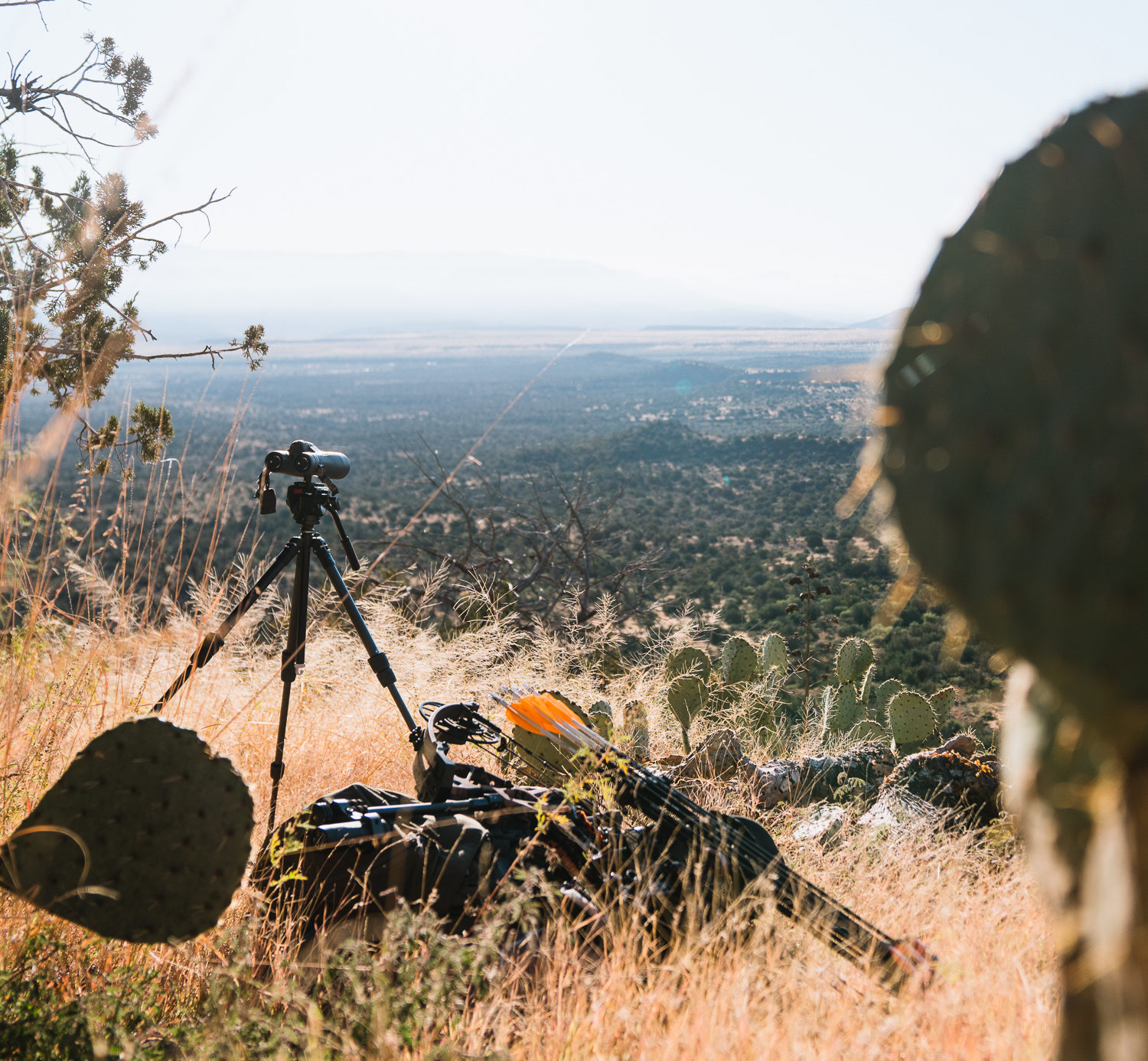 Hunting gear laid out on a 2021 elk hunt in Arizona