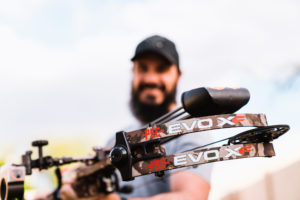 Josh Kirchner from Dialed in Hunter holding the PSE EVO XF 33 bow