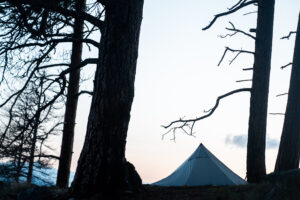 Argali Rincon 2p Tent set up in the Idaho backcountry on a spring bear hunt