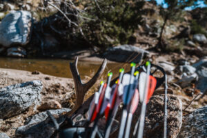 Coues buck killed with a bow in the backcountry