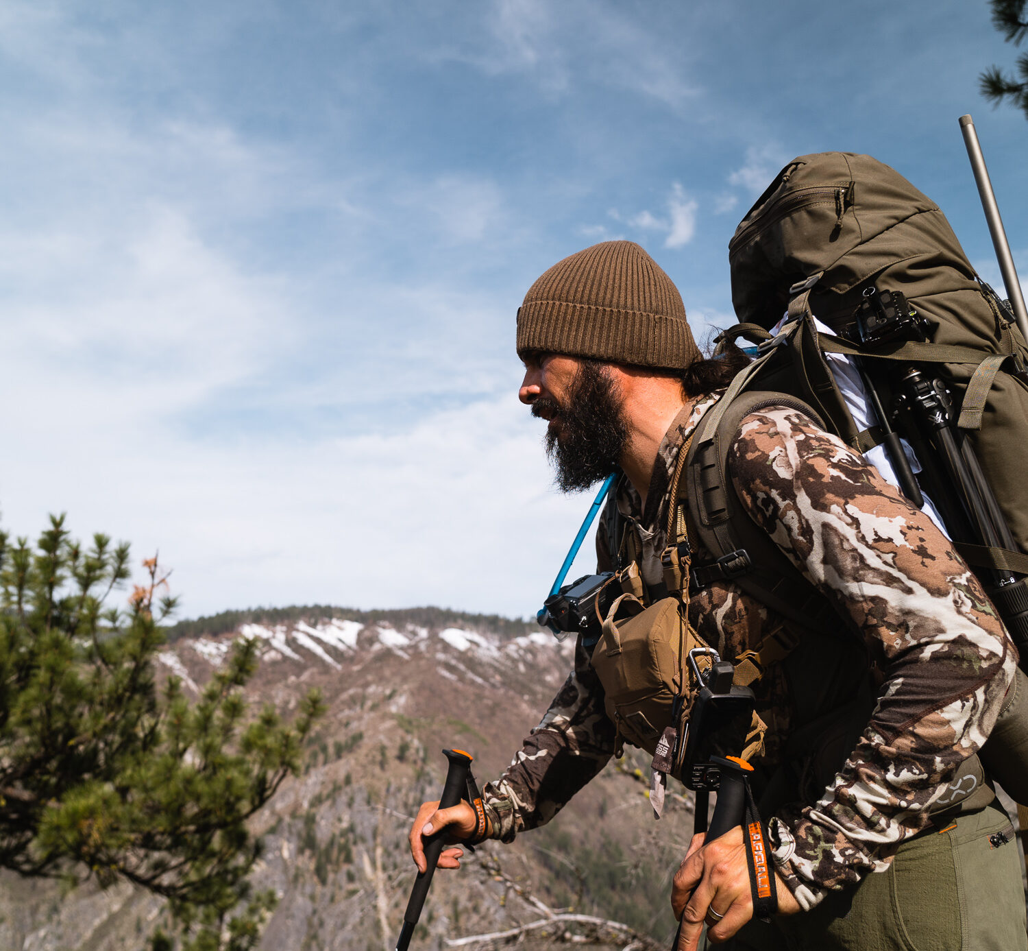 Josh Kirchner from Dialed in Hunter on a spring bear hunt in 2023