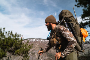 Josh Kirchner from Dialed in Hunter on a spring bear hunt in 2023