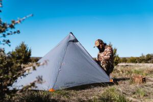 Josh Kirchner from Dialed in Hunter using the Argali Owyhee 1p tent