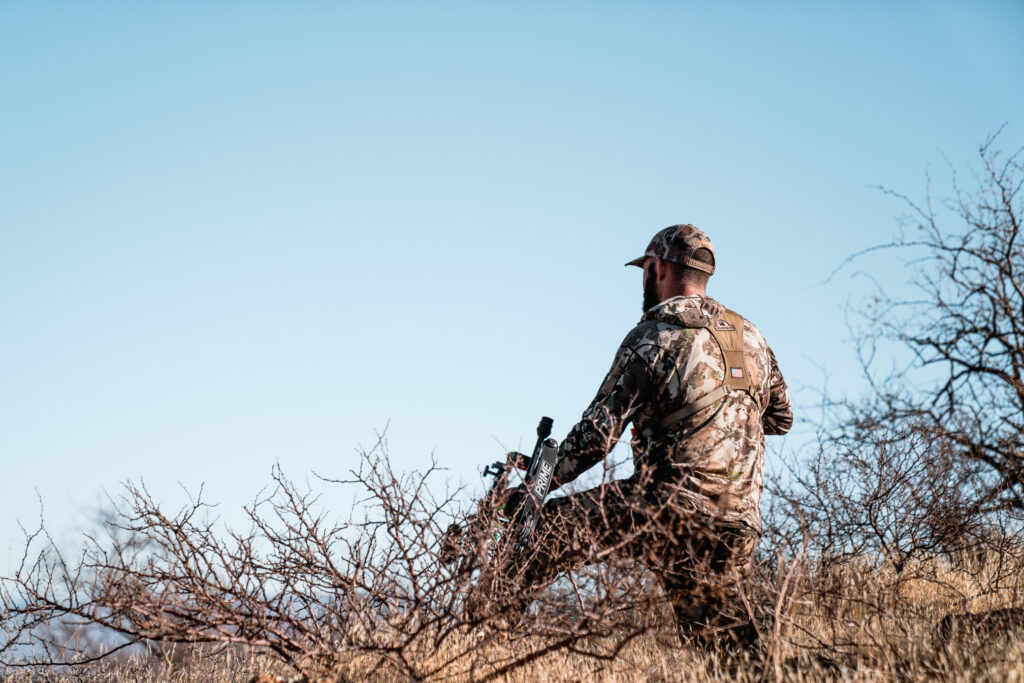 Josh's hunting partner Gabe on a stalk in Arizona