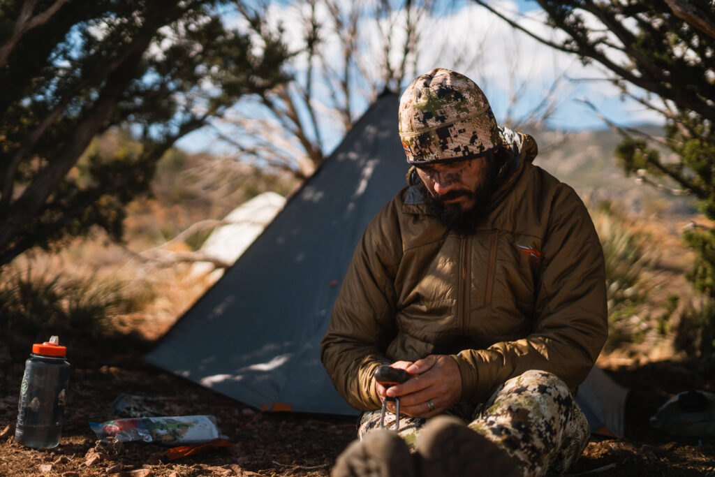 Josh Kirchner from Dialed in Hunter on a backpack hunt for coues deer in Arizona