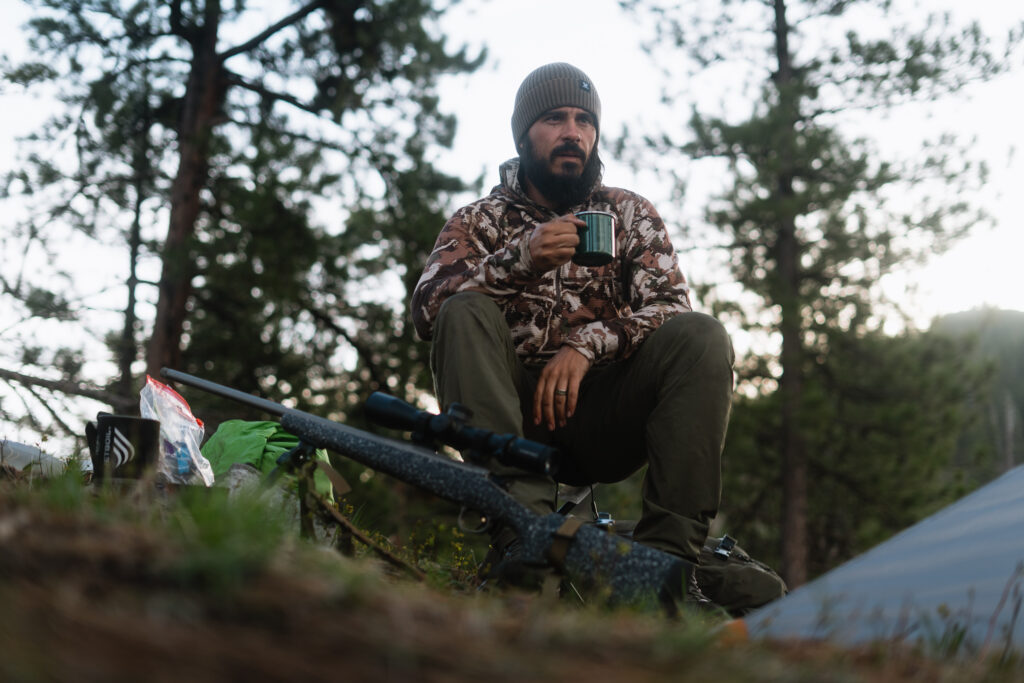 Josh Kirchner from Dialed in Hunter on a backcountry spring bear hunt in Idaho