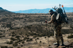 Josh Kirchner packing out his 2024 archery coues deer in Arizona