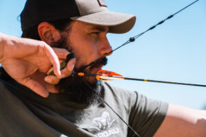 Josh Kirchner using the Evolution Outdoors Ibex hinge release
