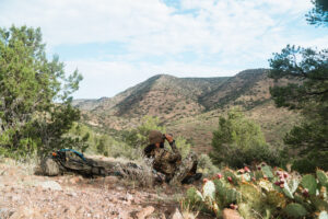 Josh Kirchner glassing for black bears in the high deserts of Arizona