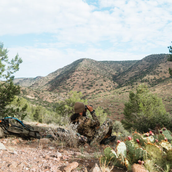 Josh Kirchner glassing for black bears in the high deserts of Arizona