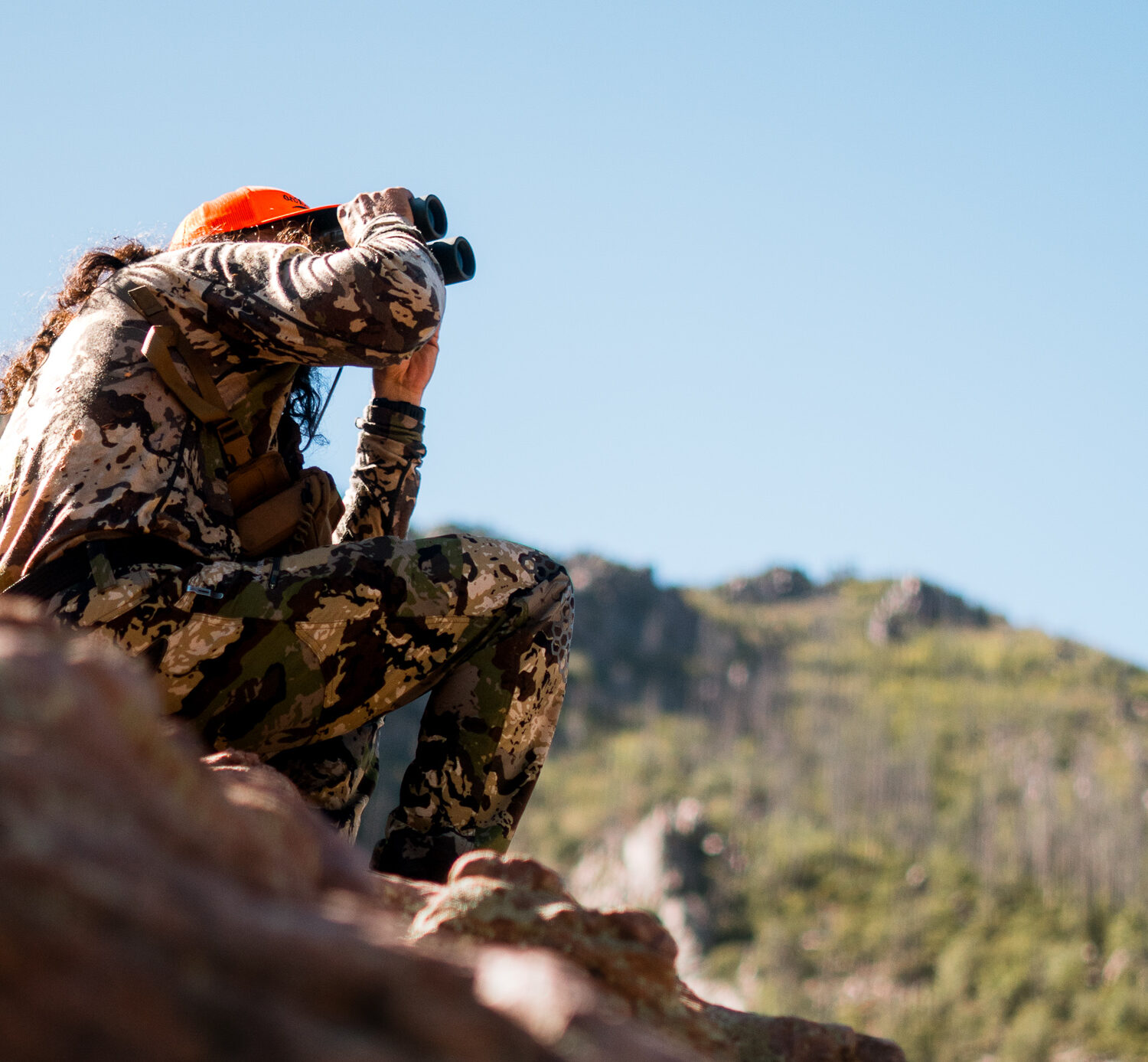 Josh Kirchner hunting for bears in Arizona during the making of the hunting film Imprinted.
