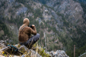 Josh Kirchner from Dialed in Hunter backpack hunting for black bears