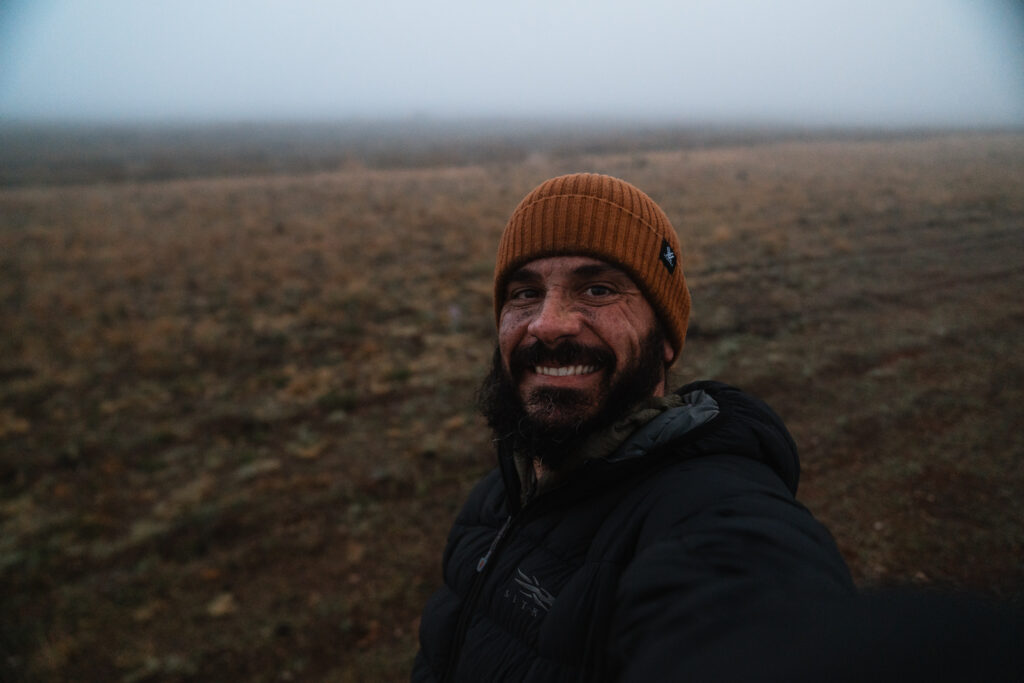 josh kirchner from dialed in hunter in dense fog