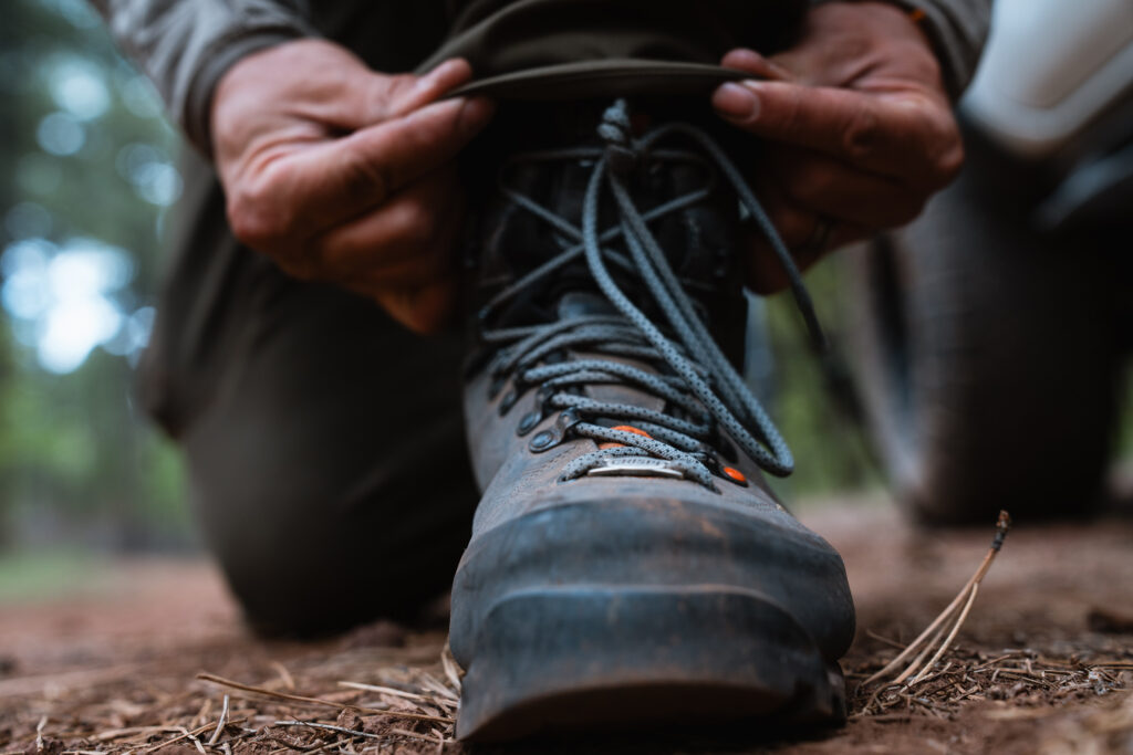 Crispi lapponia pro hunting boots all laced up and ready to go hunting