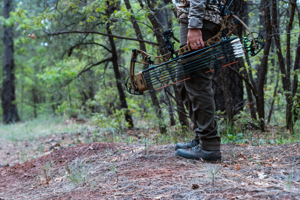 josh kirchner wearing the crispi lapponia pro hunting boots on an archery turkey hunt in arizona